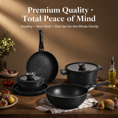 Premium Non-Stick Cookware Set – Complete 15-Piece Kitchen Collection
