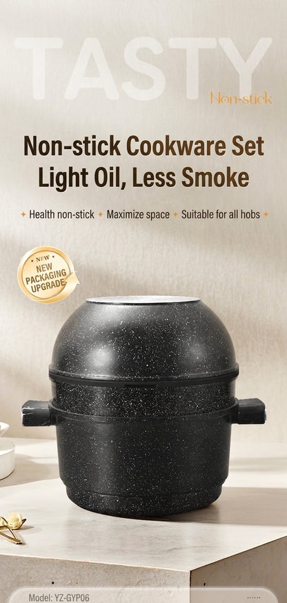 Premium Non-Stick Cookware Set – Complete 15-Piece Kitchen Collection