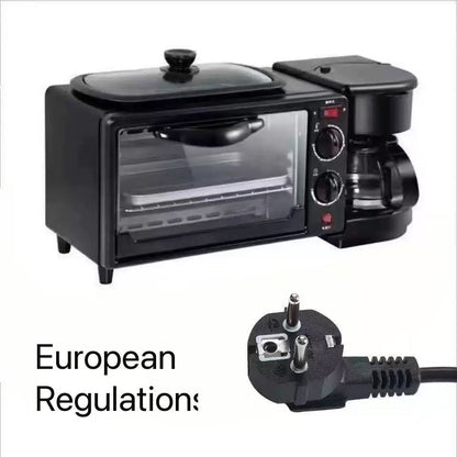 3-in-1 Breakfast Maker KW-206 | Oven + Frying Pan + Coffee Maker