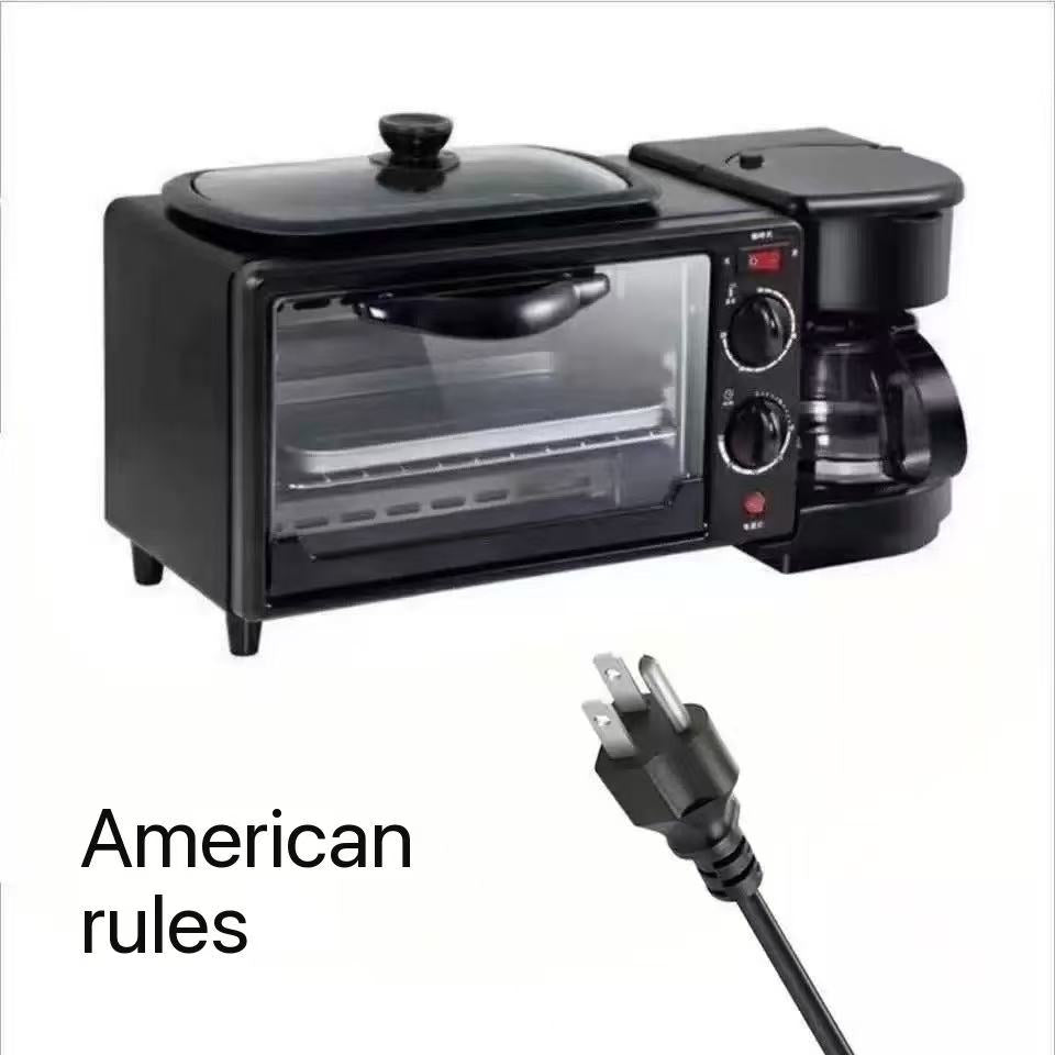 3-in-1 Breakfast Maker KW-206 | Oven + Frying Pan + Coffee Maker