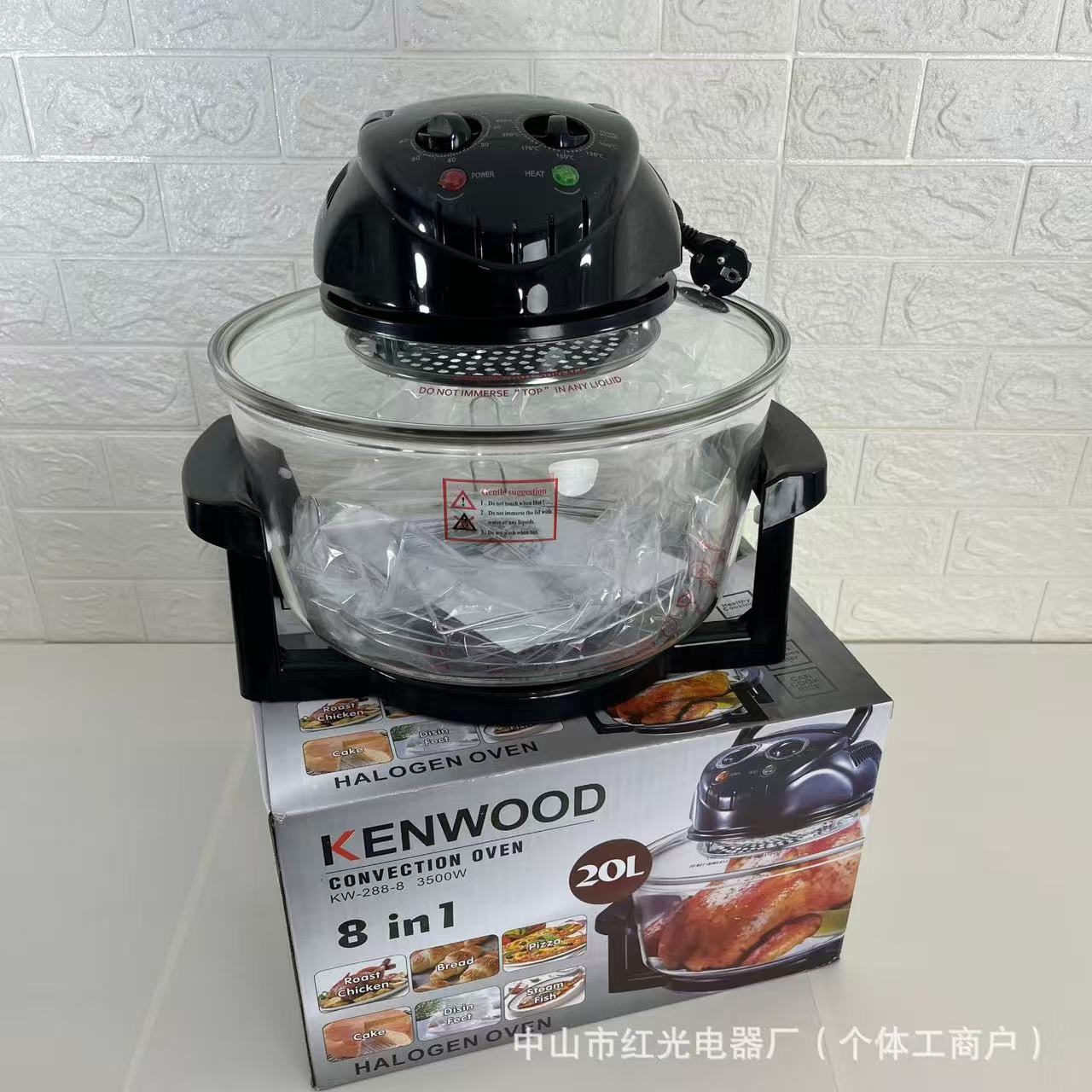 17L Visual Air Fryer Oven — 360° Heat, Glass Bowl, Multi-Function