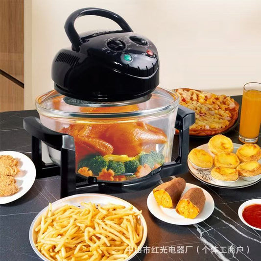 17L Visual Air Fryer Oven — 360° Heat, Glass Bowl, Multi-Function