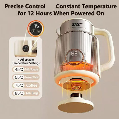 SAST Double-Wall Electric Kettle – Long-Lasting Heat Preservation.Stainless Steel