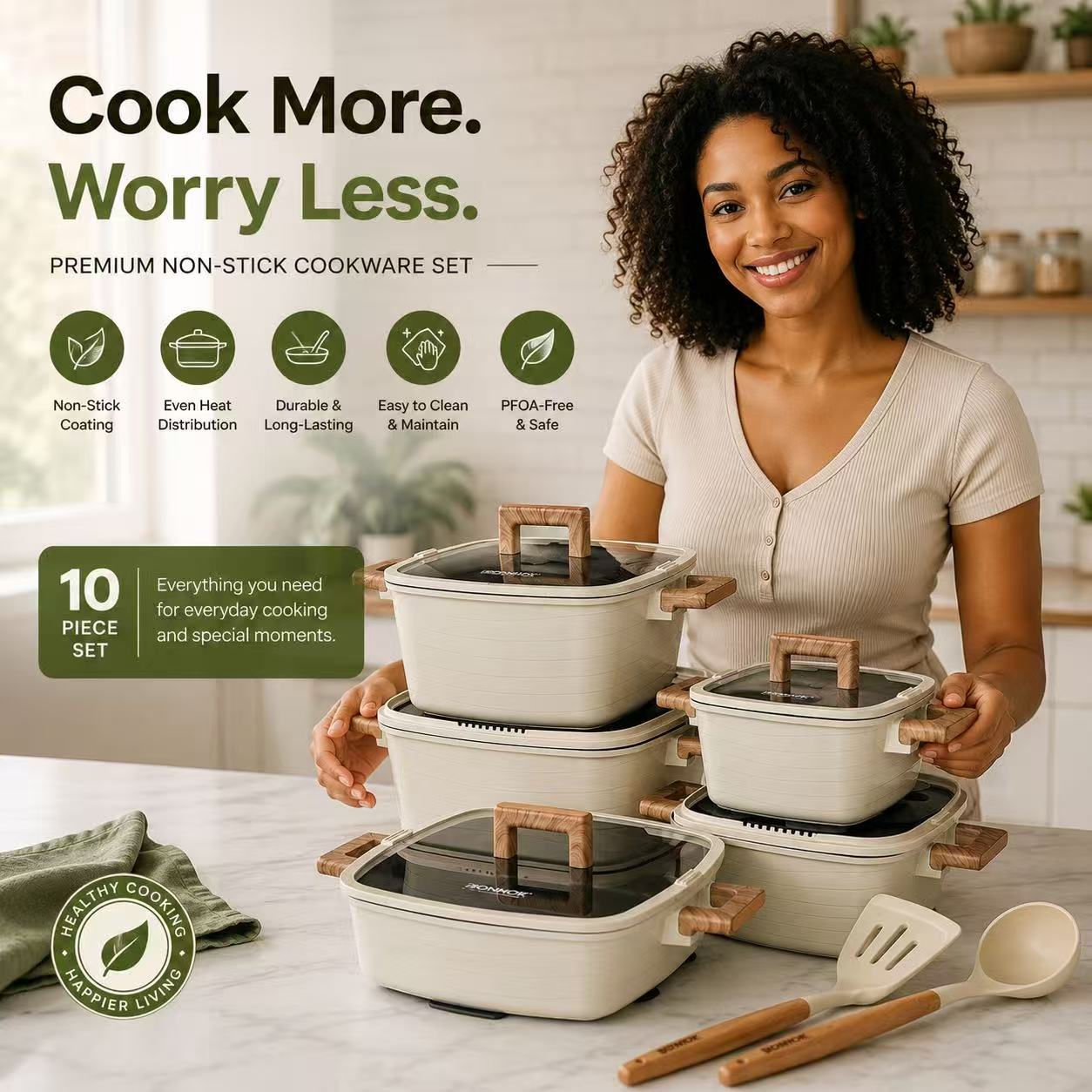 Premium Non-Stick Cookware Set – 10 Piece