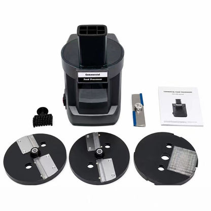 Commercial Food Processor – 550W Powerful Motor with 8 Blade Options