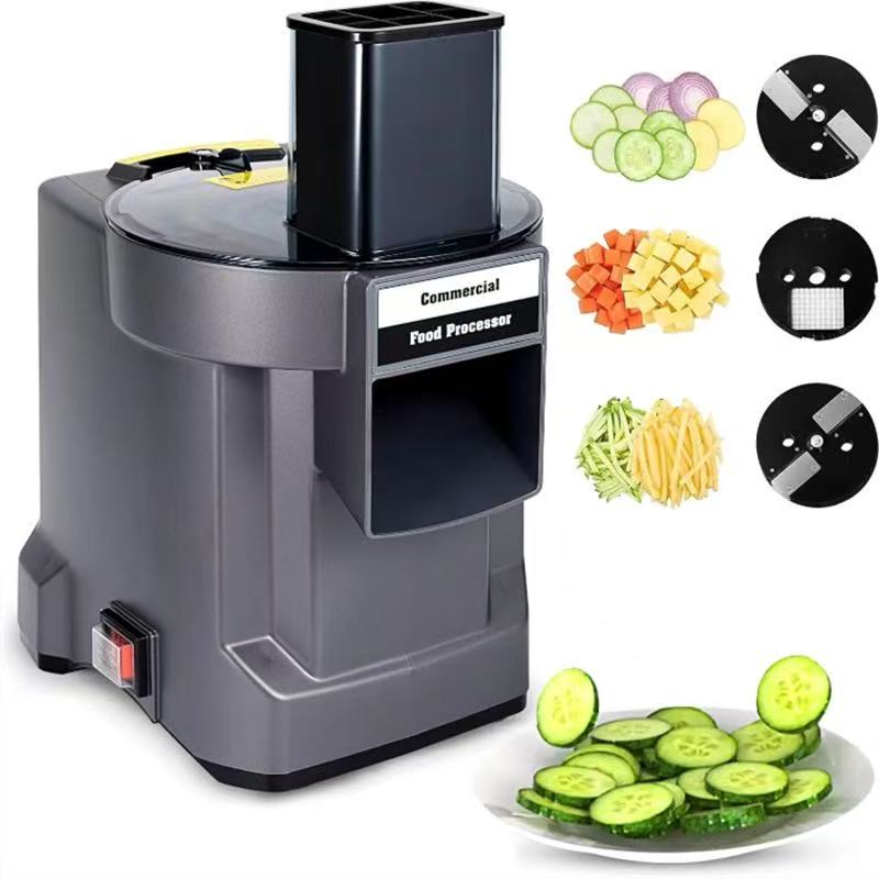 Commercial Food Processor – 550W Powerful Motor with 8 Blade Options