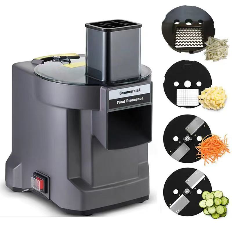 Commercial Food Processor – 550W Powerful Motor with 8 Blade Options