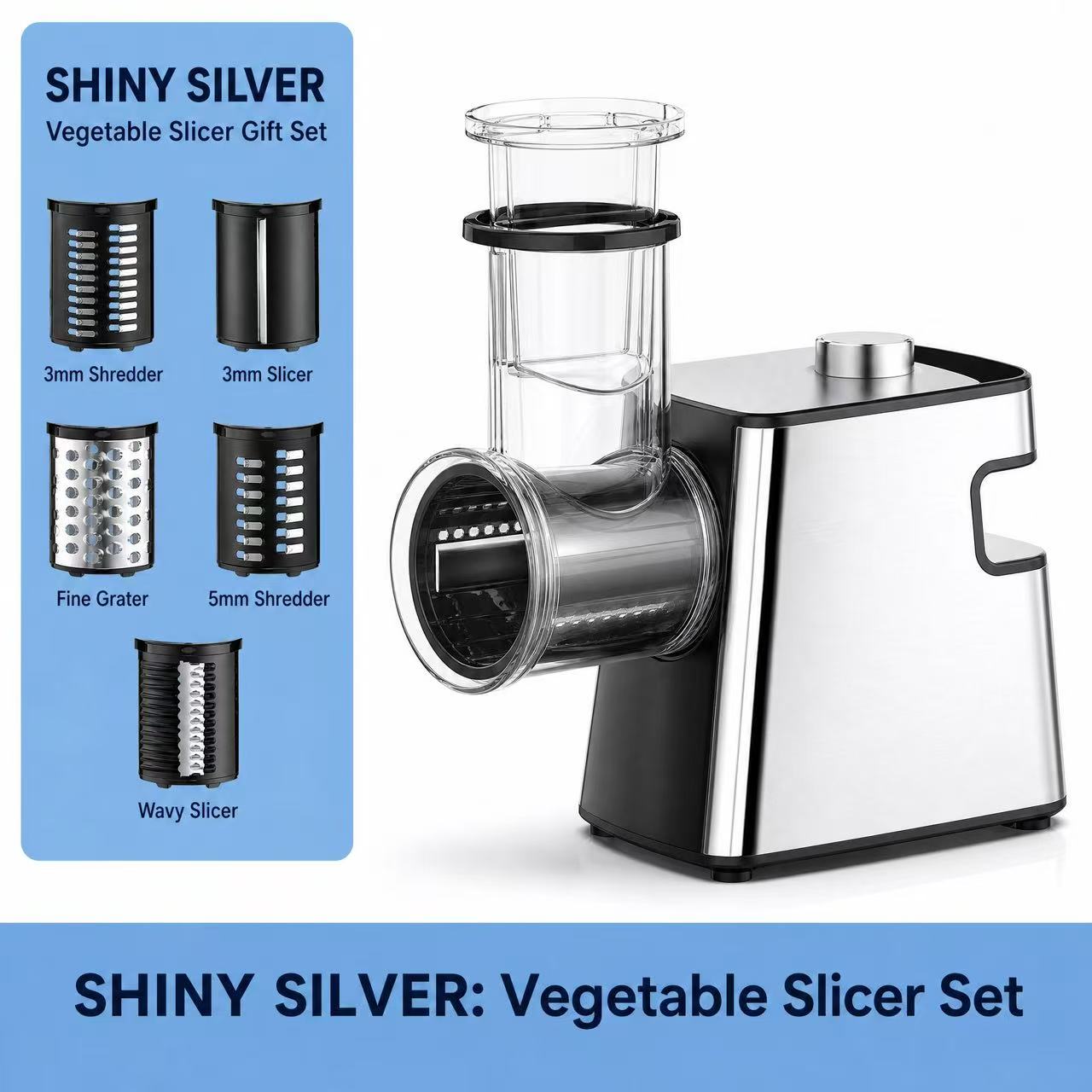 2-in-1 Electric Meat Grinder & Salad Maker