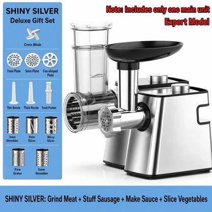 2-in-1 Electric Meat Grinder & Salad Maker