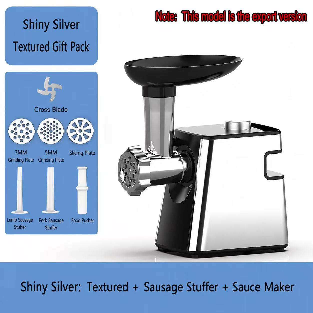 2-in-1 Electric Meat Grinder & Salad Maker