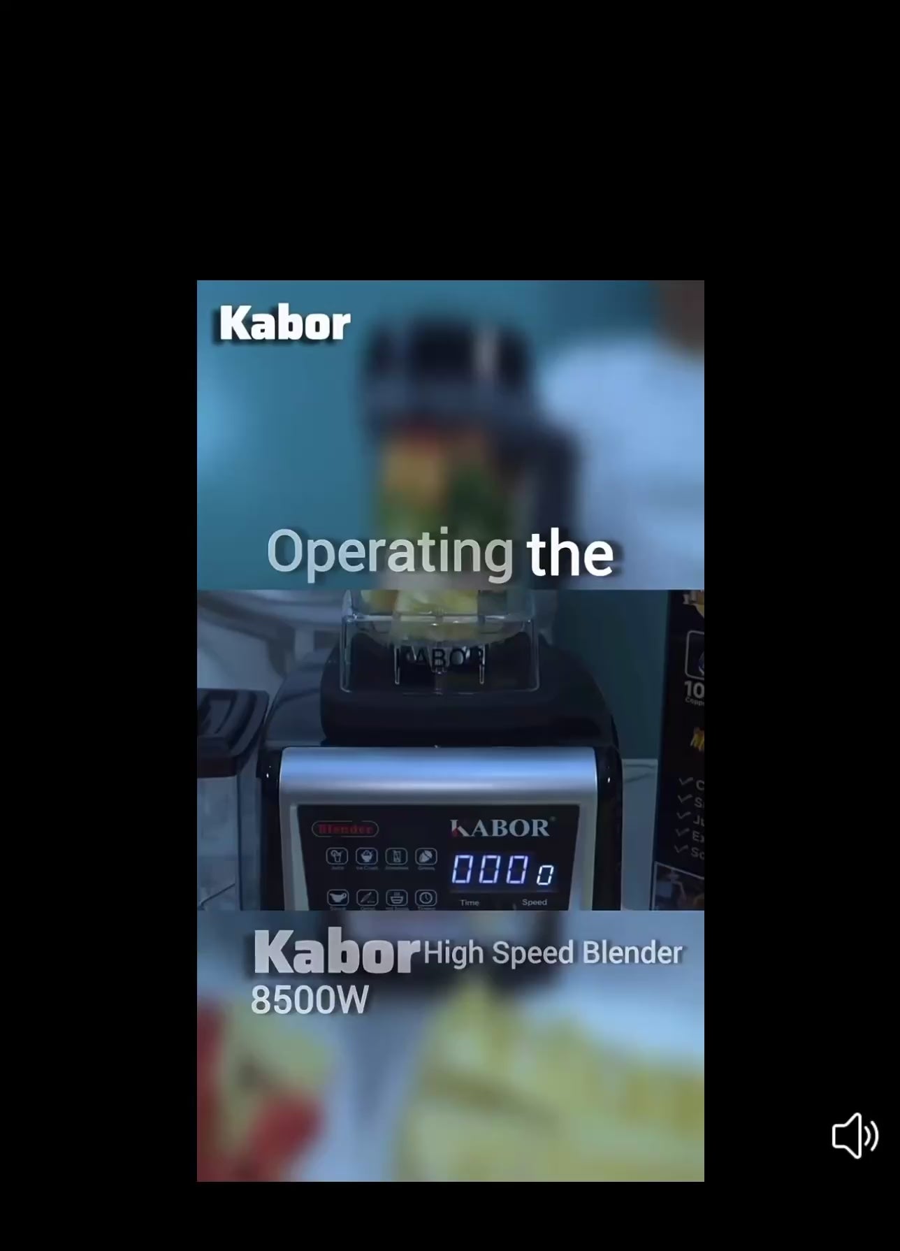 KABOR High Speed Blender KB-9833 – 8500W Professional Power